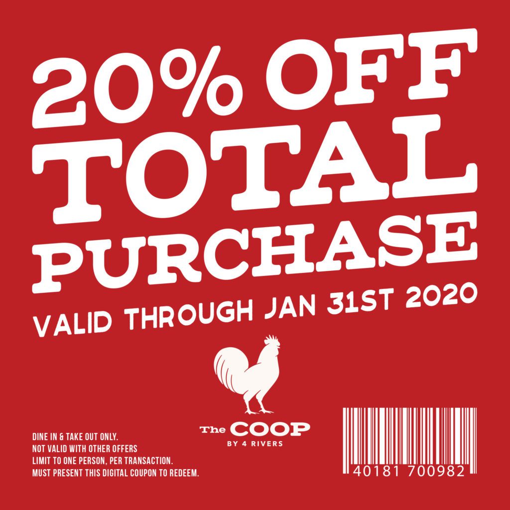 The COOP 20% Off Offer January 2020 